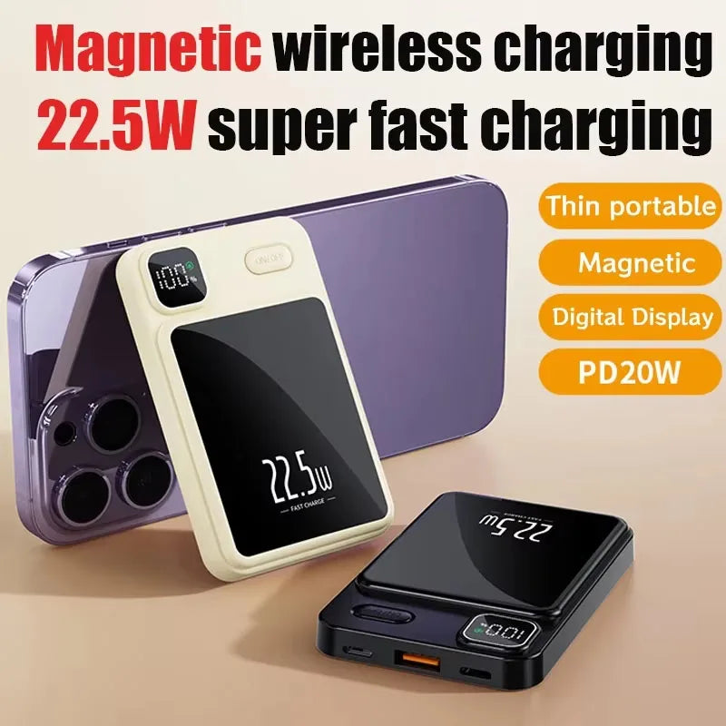 30000mAh Magnetic Wireless Charger Power Bank Magsafe For Android And iPhone